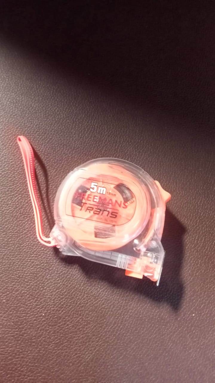 9440 5 Meter Measuring Tape with Press Release Locking System, Measuring Tape with Transparent Gripper for Engineering/Hight/Decoration Measurement 9440 5 Meter Measuring Tape with Press Release Locking System, Measuring Tape with Transparent Gripper for Engineering/Hight/Decoration Measurement